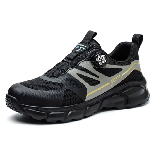 Men’s Twist-Lace Sports Shoes｜Lightweight Breathable Running Shoes, Non-Slip Cushioned Sneakers, Outdoor Fitness & Work Shoes